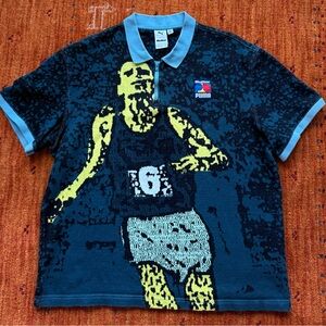 Puma x Butter Goods Jacquard Knit Polo Shirt – Running Graphic – Rare Streetwear